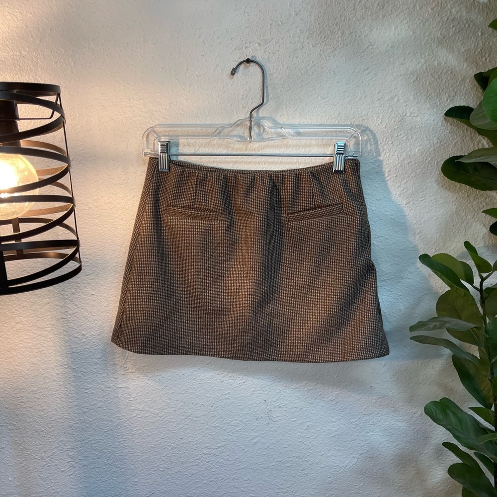 High Waist Brown Women's Skort